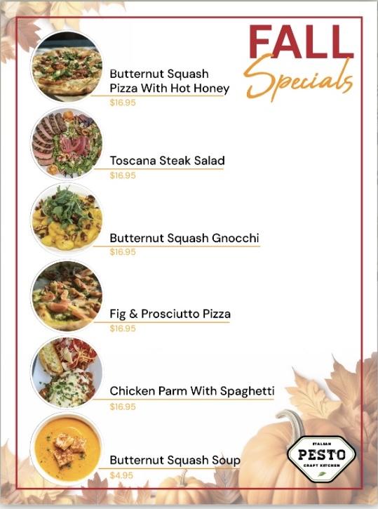 Pesto Italian Craft Kitchen Menu image 1