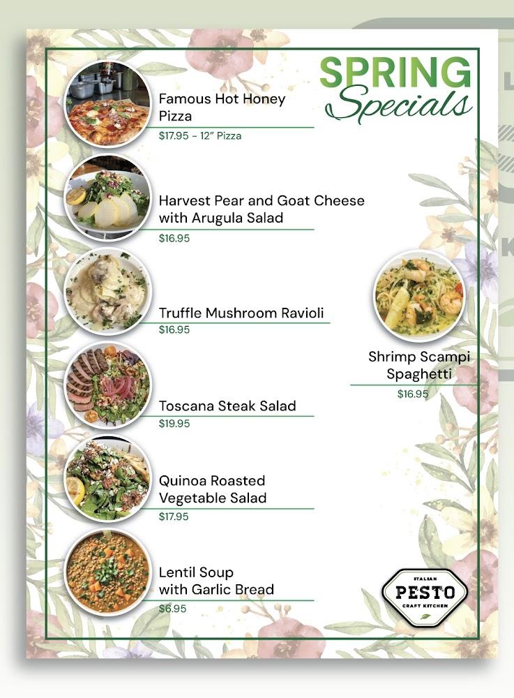 Pesto Italian Craft Kitchen Menu image 2
